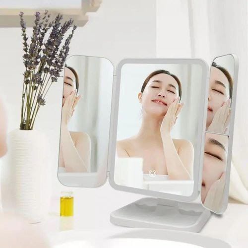 Miroir portable lumineux