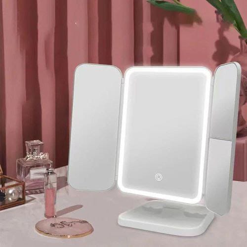 Miroir portable lumineux